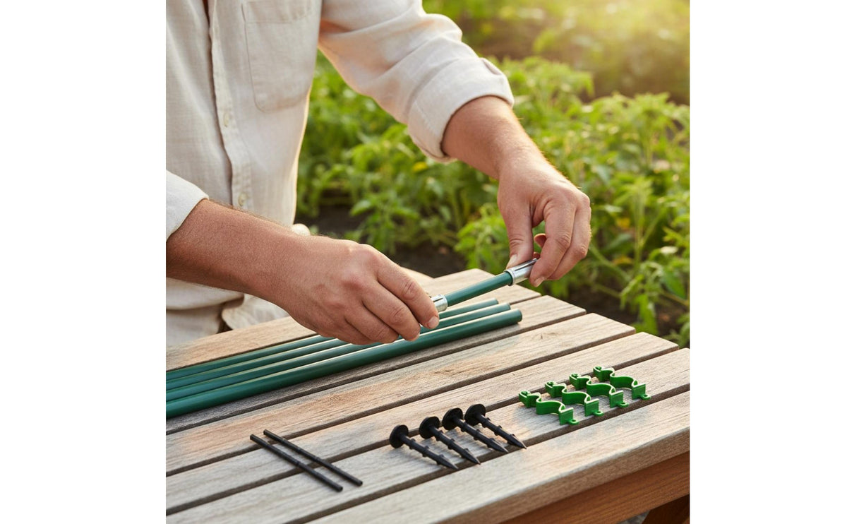Garden Net Arch Set Flexible Plant Tunnel Frame Year-Round Use for Gardeners