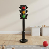 Inflatable Traffic Light Easy to Inflate PVC Traffic Light Toy Portable Party Supply for Kids, Birthday Parties, Classrooms
