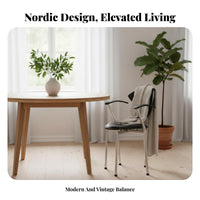 Nordic and design curved-around supportrest Chair Modern Design Seating Furniture Minimalist appearance supportrestchair mid-centuryera Inspired for Office Workers, Residents, Dining Room, Restaurant, perusing reading corner, Lounge Area