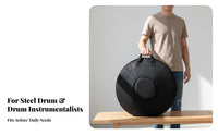 Handpan Bag Long-Lasting Material Steel Drum Bag Handpan Case Shoulder Strap Steel Drum Case Reinforced Carry