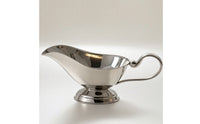 Sauce Boat Server Polished Gravy Boat Controlled Pouring Gravy Pitcher for Thanksgiving, Table Service