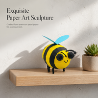 3D Papercraft Bee Insect Model DIY Kit for Home Decor and Gifts