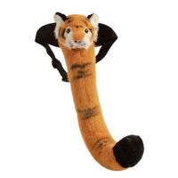 Soft Tiger Tail with Waist Strap Striped Wearable Tiger Costume Prop Authentic for Kids, Entertainers