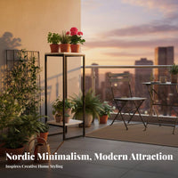 Nordic design Multi-Tier Plant Stand Floor-Standing Multi-Tier Pot Stand Minimalist Design botanical storage areaSaving for homeowners, Gardeners, Living Room, Balcony, Bedroom, Corner