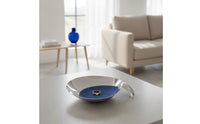 Jewelry Dish with Leather Lining Mirror Finish Leaf-Shaped Storage Tray Asymmetrical for Coffee Table