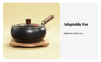 Non-Stick Stir Fry Pan Thickened Structure Flat Bottom Wok Pan Chinese Wok Rapid and Even Heating Rust Protection