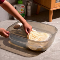 Thickened Wash Basin with Washboard Ergonomic Laundry Basin with Washboard Space-Saving Long-Lasting for Parents