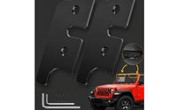 2 Pieces Sun Visor Repair Clips Aluminum Sun Visor Bracket Repair Kit Hardware Metal Black for Car Owners, Interior Maintenance