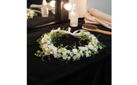 Bohemian Design Bridal Floral Headpiece Elegant Design Floral Headband Lightweight for Brides, Bridesmaids, Graduation, Weddings