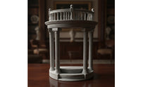 Roman Column Pedestal Marble-Finish Doll Display Stand Elegant Roman Pillar Stand for Hobbyists