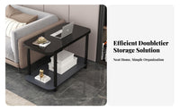 C-Shaped Rolling Table Modern Design Household Furniture With casters Sofa Tray for Apartment Residents, householders, Living Room, Small areas, Bedroom