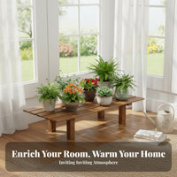 Multi-Tiered three-tier Foldable Ladder Rack Floor-Standing Plant Stand Freestanding Display Shelf Weather-Resistant for Apartment Dwellers, Decor aficionados, Balcony, Garden, Living Room, Bedroom