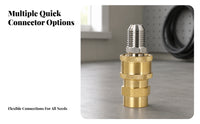 M14 X 1.5 Thread Quick-Connect Adapter Knurled Grip Foam Cannon Adapter Brass-Colored Pressure Washer Fitting Metal