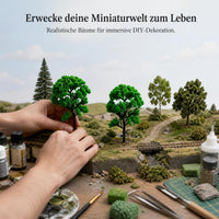 Miniature Artificial Banyan Tree & Pine Tree for Micro Landscape Decor
