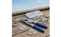 Ratcheting Wire Rope Crimping Pliers High-Leverage Crimping Tool with Sleeves Non-Slip Wire Rope Crimper Long-Lasting for Mechanics, Workshop, Garage