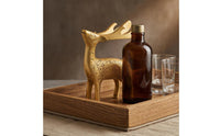 Elk Bottle Opener Engraved Brass Elk Opener Gold-Toned Deer Desk Ornament