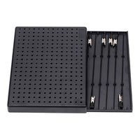 Perforated Model Painting Stand Built-in Storage Model Painting Stand Stable Support Clip Holder Board