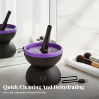 Deep & Gentle Clean Electric Makeup Brush Cleaner Ultrasoft Silic Single Textures Automatic Brush Washing Machine Saves Time and Effort