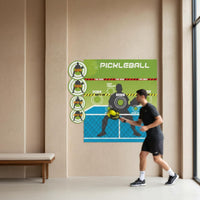 Pickleball Wall Target Skill Development Pickleball Practice Markers Repositionable Placement Aid for Beginners, Home