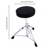 Tripod Drum Stool Rubber Musical Equipment Gear for Drummers