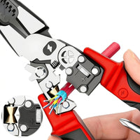 Long-Nose Electrical Pliers with Voltage Tester Multifunctional Wire Stripper with Voltage Tester Versatile Electrician Pliers Heavy-Duty for Home Maintenance