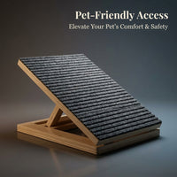 Dog Steps for Bed and Sofa with Wooden Stair Design, Pet for Small and Dachshunds, Low Angle Ramp for Indoor Use, Sturdy Support