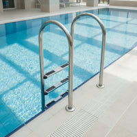 brineWater Ready 3-Step Pool Ladder Non-Slip Stainless Steel Pool Ladder Rustproof Rust Resistant for Swimming Pools