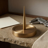 Flat Base Copper Balance Wheel Stand Shiny Finish Watch Balance Wheel Stand Tapered Post Maintenance Gear One-Piece