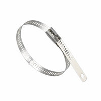 100 Pieces Stainless Steel Wire Tie Automatic-Locking Metal Zip Tie Automatic-Locking Metal Strap Anti-Rust