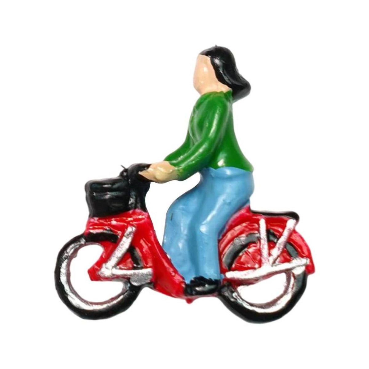 Miniature 1:87 Cyclist Figure DIY Craft PVC Cyclist Figure Scene Filler Cyclist Figures for Landscape Scenes
