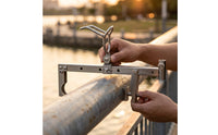 Clamp-on Fishing Rod Holder Adjustable Fishing Rod Bracket with Clamp Hardware for Fishermen