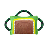 Bite Pillow Double-Stitched Tug Pillow with Handles Heavy-Duty Tug Toy with Rope Handles for Dogs