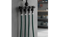 4-Outlet Garden Hose Splitter Separate Garden Hose Splitter with Shut-off Valves for Auto Washing