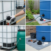 Leak-Proof IBC Tote Adapter Threaded IBC Adapter with Sealing Tape Plastic Heavy-Duty for Workshop