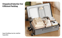 30/70 Split Opening Trolley Large Capacity Hardside Luggage Sturdy and Long-Lasting for Women, Vacation, Vacations, Airport