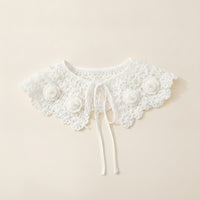 Decorative Detachable Lace Collar Scalloped Lace Collar Lightweight False for Girls
