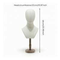 Mannequin Head with Shoulders Lightweight Mannequin Bust with Shoulders Soft Premium for Boutiques, Product Photography