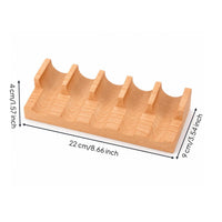 Temaki Hand Roll Holder U-Shaped Hand Roll Holder Sushi Stand with Slots Food-Safe Platter Eco-Friendly for Home Chefs
