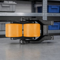 Pallet Truck Wheel Bracket Replacement Wheel Bracket with Mounting Ears Heavy-Duty for Maintenance Technicians, Warehouse Managers