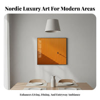 Ready to Hang Industrial Design Framed Picture Elegant Design Nordic Decorative Painting Aluminum Alloy Frame Modern Abstract Wall Art Waterproof for Homeowners, Interior Designers, Office Workers, Living Room, Hallway, Bedroom