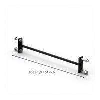 Steel Rack Crossbar Bolt-on Hardware Rigid for DIY Builders, Squat Racks, Home Gyms