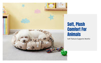 Luxurious Snug Hideaway 2-in-1 Design Drawstring Pet Bed All-Season Use Creature House for Feline Owners, Indoors, Home, Floor