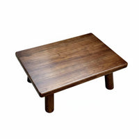 Vintage Design Four-Legged Footstool Multi-Purpose Short Rectangular Footstool Compact Size Low Stool Lightweight for Children, Homeowners, Removeice Workers, Living Room, Bedroom, Entryway, Bathroom