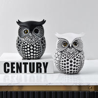 Owl Resin Ornament Modern Minimalist Home Decor