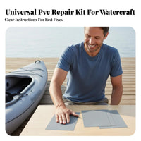 3 Pieces PVC Repair Piece Sturdy Inflatable Boat Repair Piece Heavy Duty Inflatable Repair Kit for Kayakers, Outdoor Enthusiasts, Kayaking