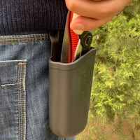 Open-Top Pruning Shear Sheath Heavy-Duty Rubber Pruning Saw Sheath Compact Tool Sheath with Belt Loop Molded Fit for Gardening