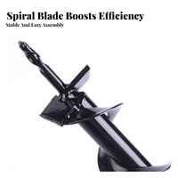 Time and Labor Saving Spiral Ground Drill Bit High Effectiveness Auger Drill Bit Blade for Gardeners, Farmers, Farm, Orchard, Flower Beds