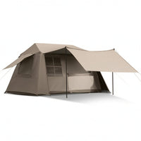 Elevated-Roof Tent Roomy Double Layer Tent Waterproof for Backyard