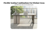 Light Luxury Design Sintered St Single Tea Table Heat Resistant Modern Tea Table Set Easy to Clean Home Furniture Stable Carbon Steel Legs for Apartment Dwellers, Small Business Owners, Balcony, Living Room, Patio, Reception Area