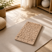 Foot Acupressure Mat, 50x30cm EVA Acupuncture Mat with Stone Pattern, 18mm Thick Acupressure Mat for Foot Massage for Fatigue